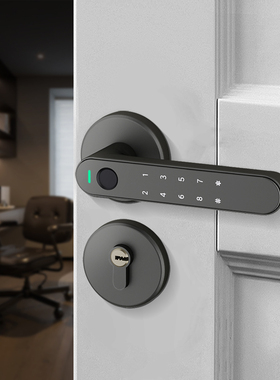 LineHope智能门锁S5房门锁密码指纹锁已接入米家APP室内木门办公