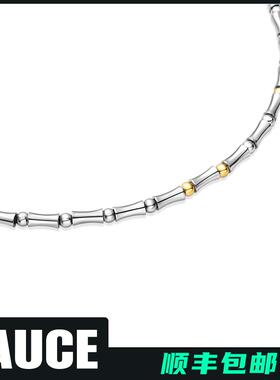 欧美风小众设计竹节锁骨链