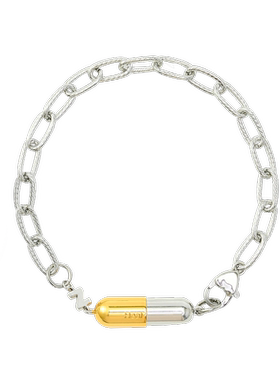 ZAUCE造赐 胶囊手链 高级感潮流情侣配饰 电镀白金+14K黄金
