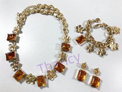 焦糖琉璃方块宝石套装TB