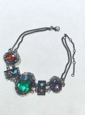 Vintage中古复古宫廷风彩色玻璃