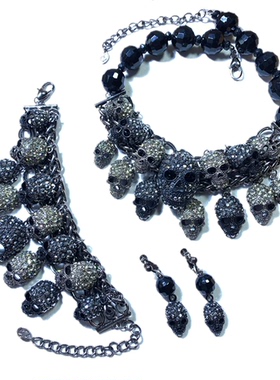 Vintage古董打标暗黑潮酷骷髅头