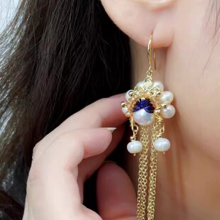 物华九章刀马旦耳环国风国潮复古2024新款小众设计个性高级感耳坠