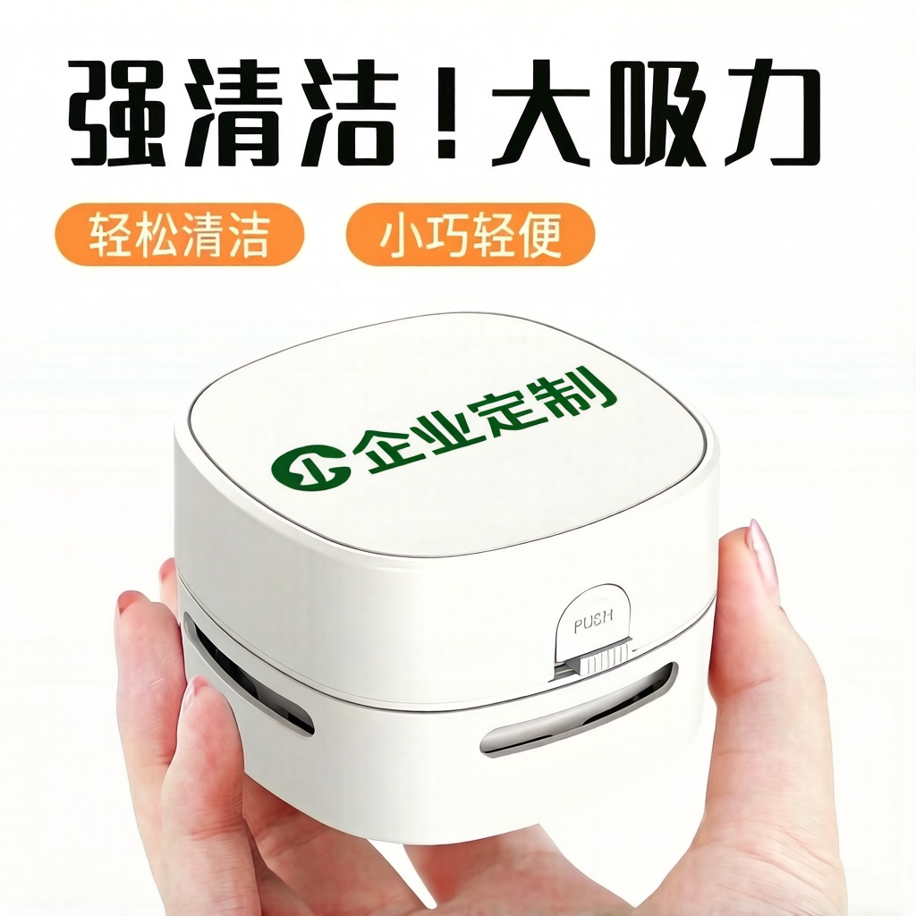 商务定制企业学生桌面吸尘器logo