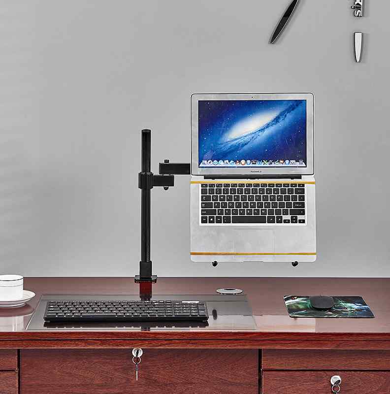 桌面防颈椎升降万向散热笔记本电脑支架 宿舍床上折叠电脑支架