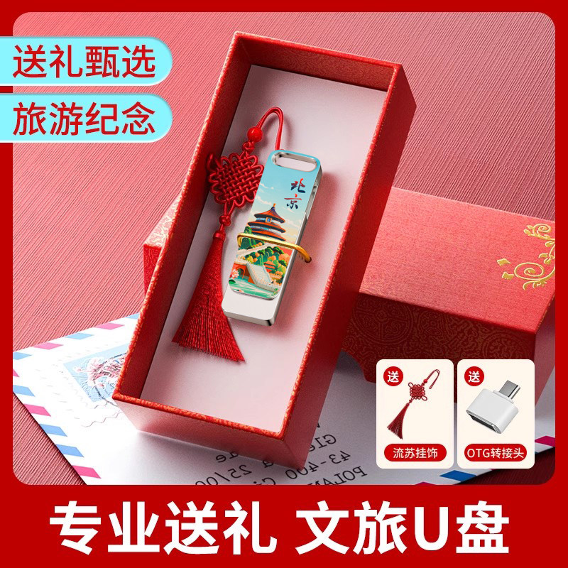 文旅图案定制log实用纪念优盘