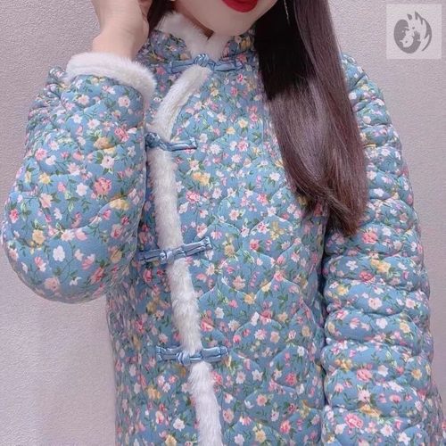 年轻人穿的花棉袄女冬季新款山东