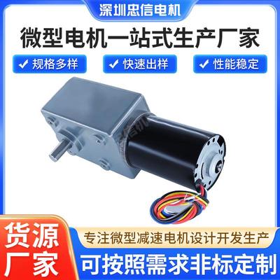 BLDC4260无刷电机5882蜗轮蜗杆全钢齿减速箱清洁车毛刷巨爪娃娃机