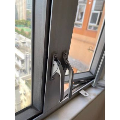 窗户平开窗执手锁上下联动配件铝合金把手推拉锁扣塑钢窗老式