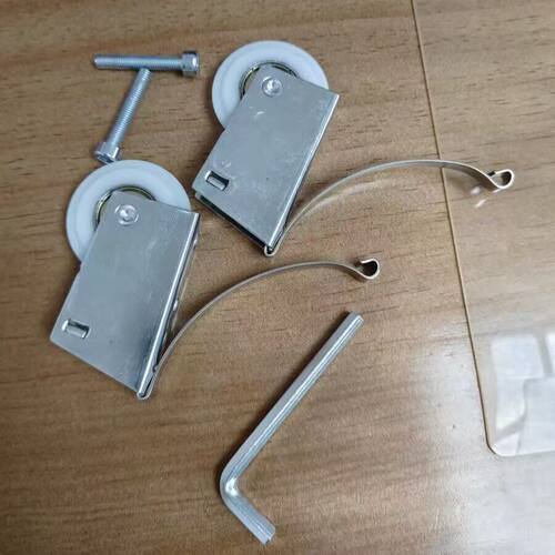 地滑轮子厨房衣柜导轨静音轴承钛合金移门下滑轮玻璃推拉门卫生间