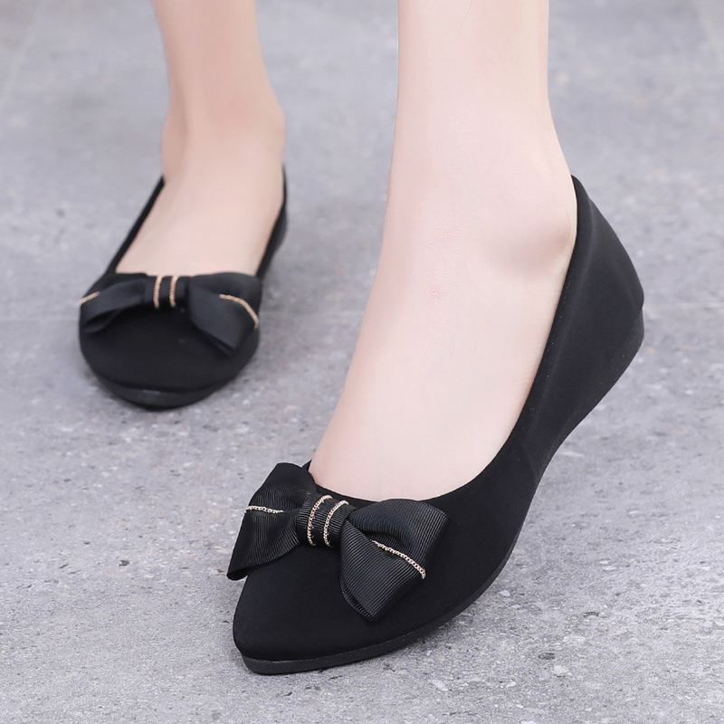 老北京布鞋平底牛筋底软底工作鞋