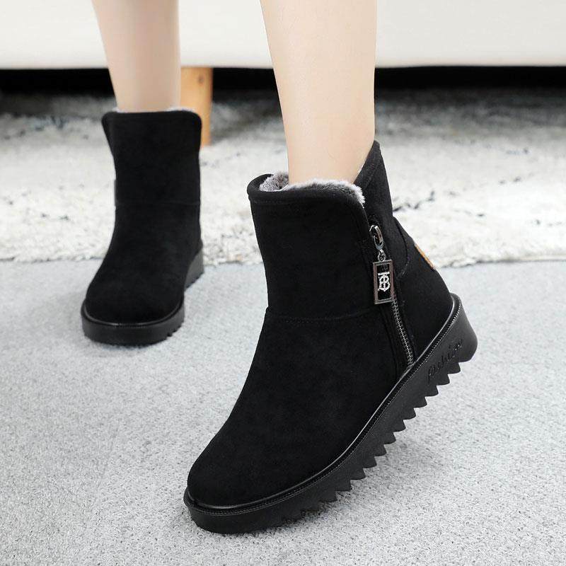 冬季雪地靴女新款时尚老北京布鞋女棉鞋加绒加厚保暖平底厚底短靴,女鞋,时尚雪地靴,淘宝优惠券,粉丝福利购,淘宝优惠卷