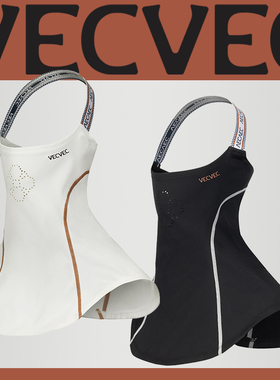 VECVEC挂耳滑雪面罩女双板单板装备户外防风保暖透气防滑冬季黑白