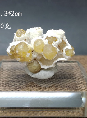 天然黄色石榴石原石摆件水晶矿物标本猫矿科普教学爱号收藏