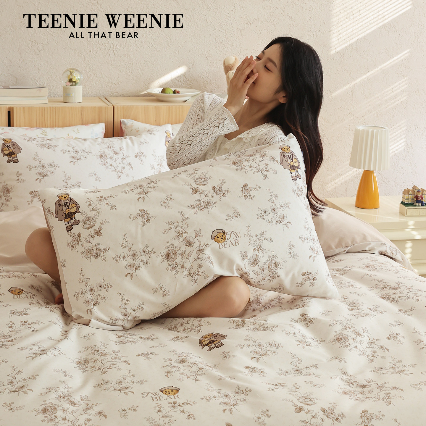 TeenieWeenie小清新田园风全棉四件套2026新款纯棉床单床品三套件