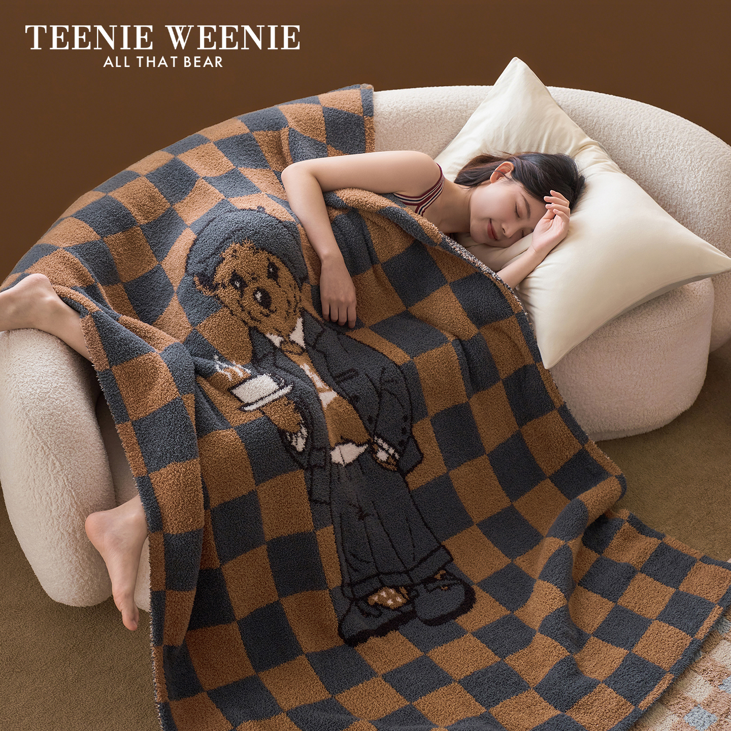 TeenieWeenie小熊A类半边绒毛毯