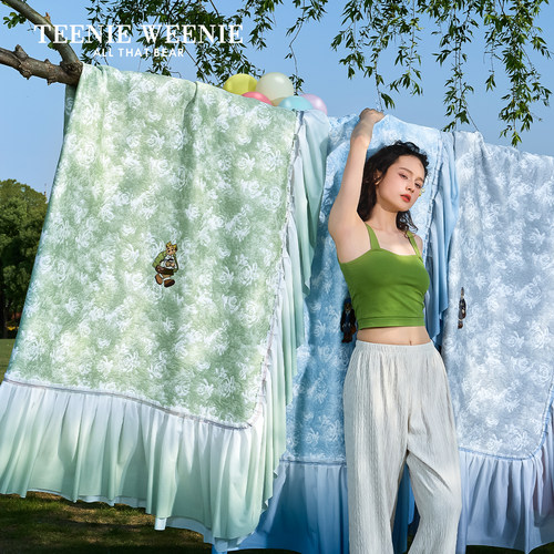 TeenieWeenie提花床裙款凉席新款