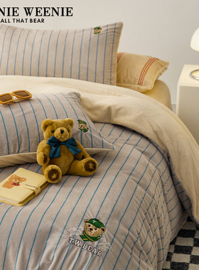 TeenieWeenie防静电牛奶绒四件套秋冬款保暖珊瑚绒宝宝绒床单被套
