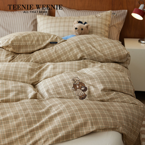 TeenieWeenie全棉格子四件套