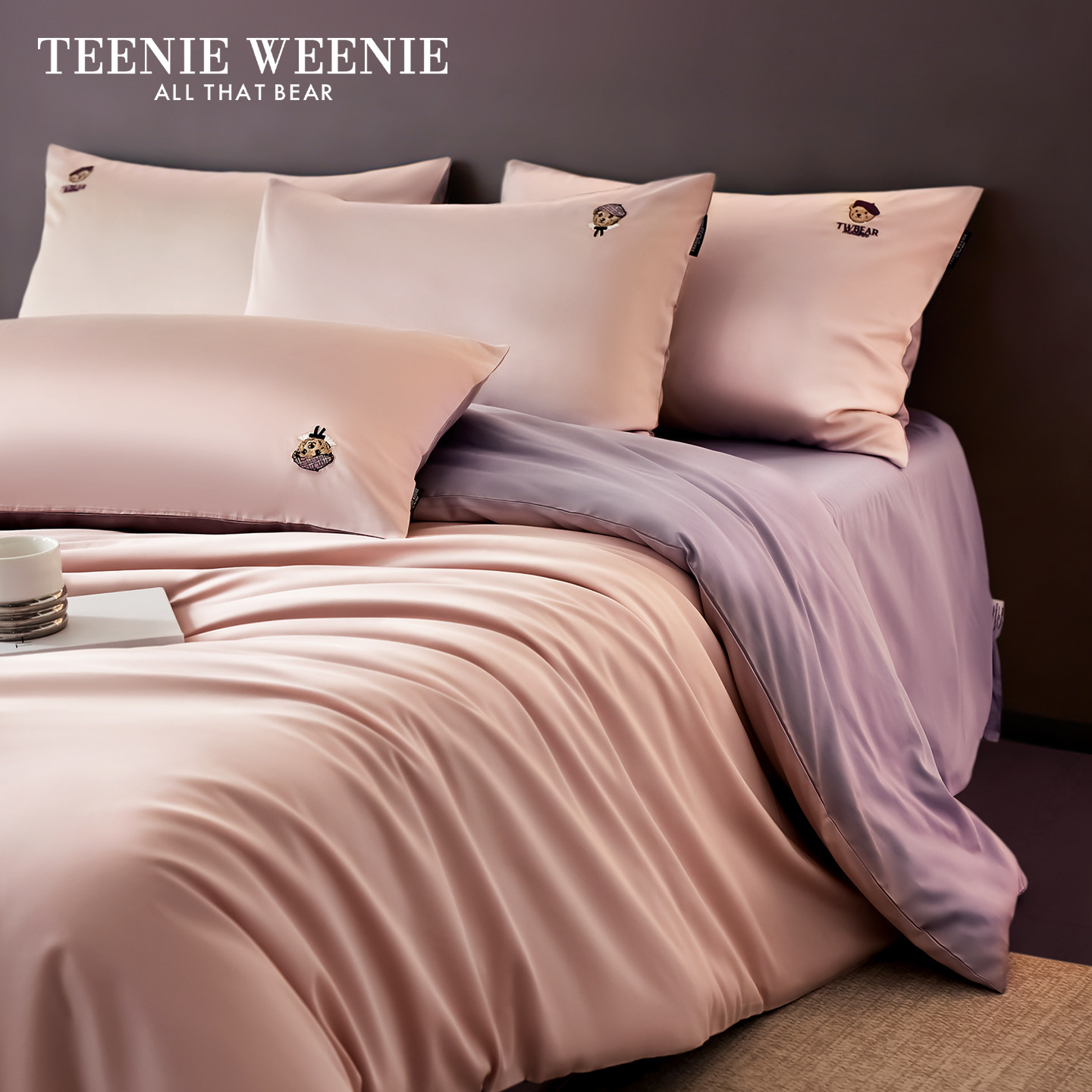 TeenieWeenie小熊60支A类贡缎床上用品四件套全棉被套四季通用