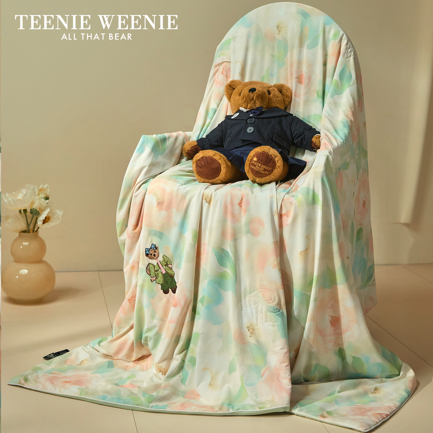 TeenieWeenie新中式蚕丝夏凉被