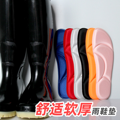 吸汗防臭踩屎感软底雨靴劳保水鞋
