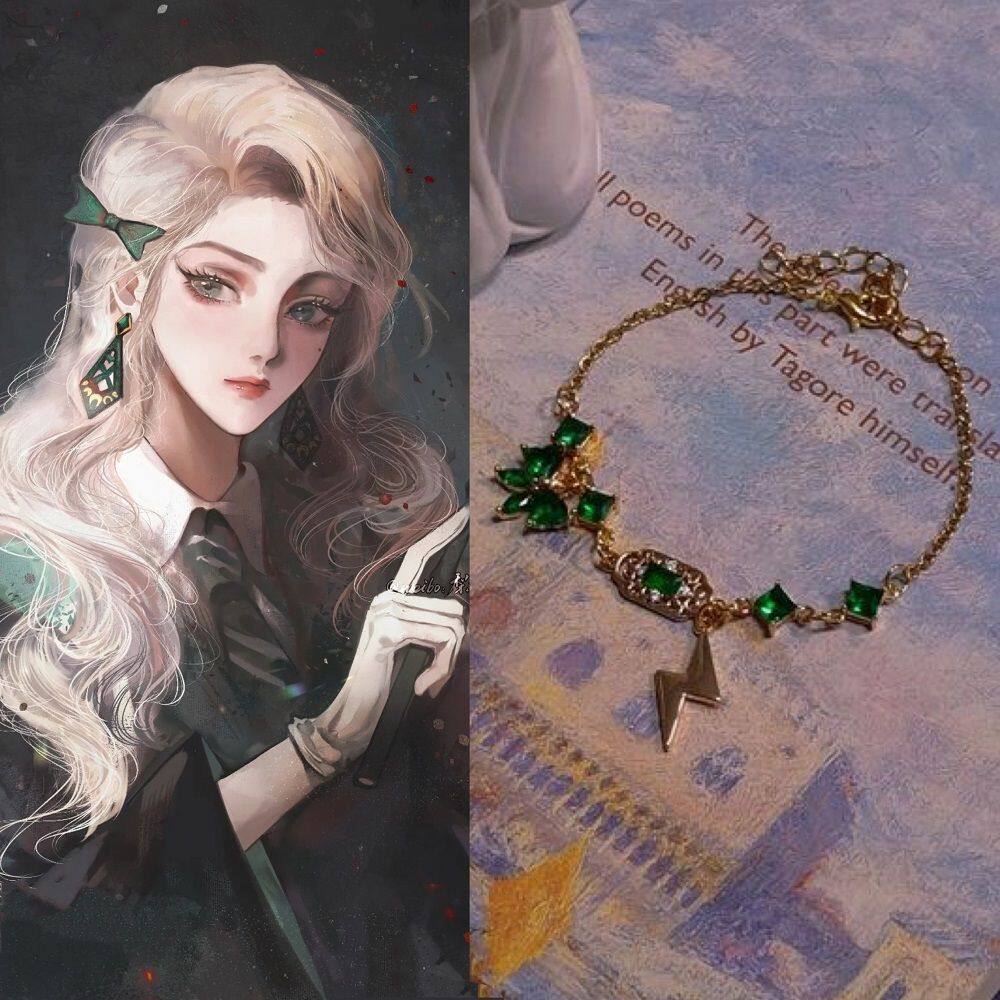 哈利波特魔法觉醒印象手链卡珊德拉丨原创设计斯莱特林锆石闪电链