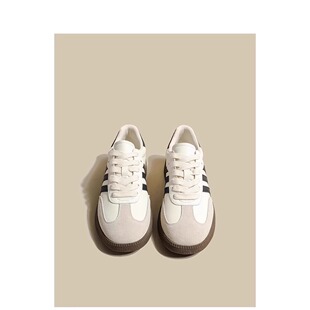 三福爆款德训鞋女鞋2025新款秋季三福爆款平底鞋子休闲板鞋运动小