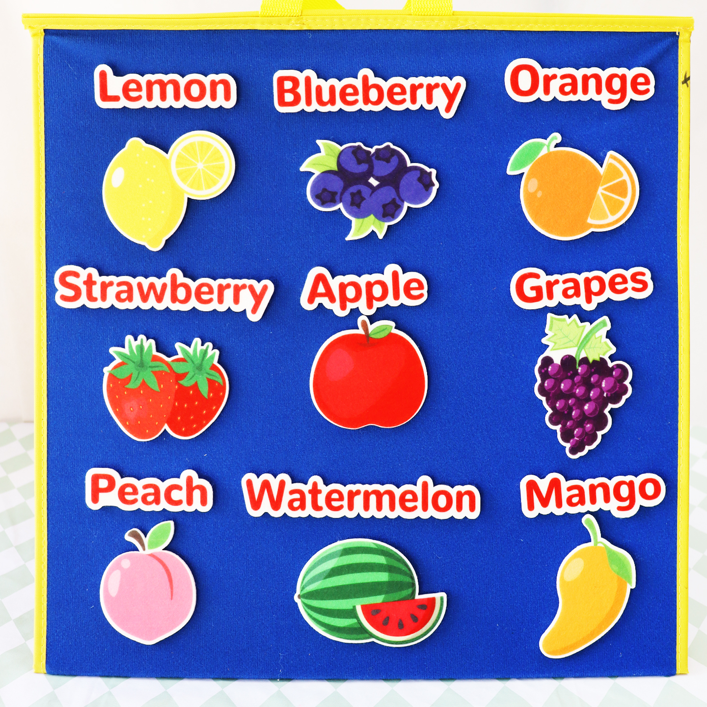 幼儿园认识蔬菜水果毛毡互动玩具