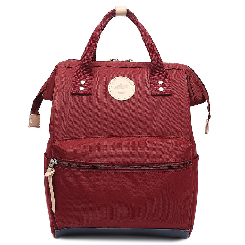 NX DOUGHNUT新版甜甜圈帆布双肩包女背包大容量学生撞色电脑书包