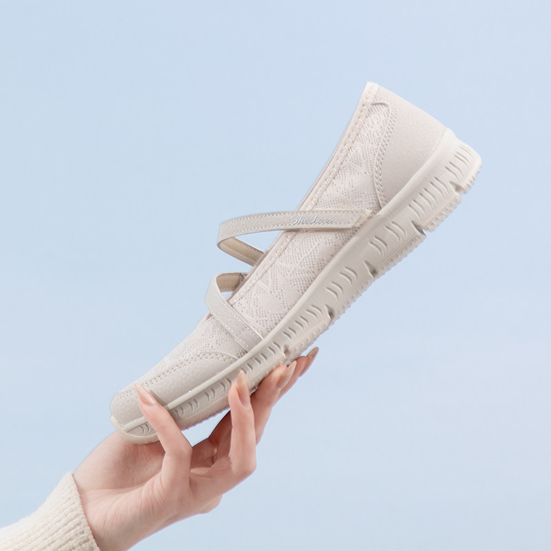 斯凯奇夏季新款透气玛丽珍鞋女平底浅口软底通勤单鞋休闲鞋正品,女鞋,时尚休闲鞋,淘宝优惠券,粉丝福利购,淘宝优惠卷