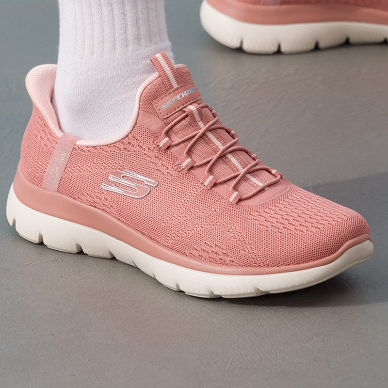 斯凯奇女鞋春季2026新款一脚蹬穿脱闪穿休闲鞋子透气妈妈鞋健步鞋,女鞋,健步鞋,淘宝优惠券,粉丝福利购,淘宝优惠卷