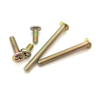 新款直销拉手螺丝 大帽带介带垫螺丝 抽屉把手圆头机钉十字螺栓M4