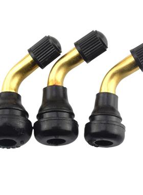 新款直销摩托车气门嘴三轮车小号铝合金橡胶气咀电动弯嘴pvr70铜