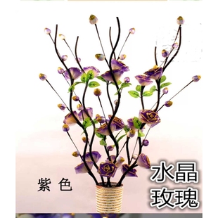 新款直销仿真花 落地花艺 客厅配套叶脉干花 套装星花玫瑰花干花