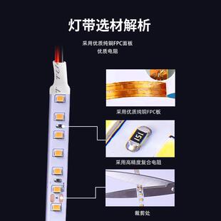 新款直销LED灯带彩色低压冰蓝光12V贴片120灯台球厅网酒吧软氛围