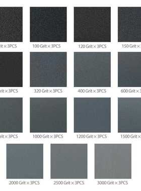 新款直销跨境热销 45PC湿干两用防水砂纸120-5000粗砂纸9*.6英寸
