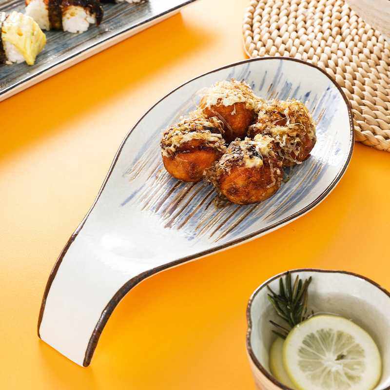 新款直销创意个性陶瓷餐盘虾滑盘家用蒸鱼盘酒店点心盘餐厅鱼盘网,餐饮具,盘,淘宝优惠券,粉丝福利购,淘宝优惠卷