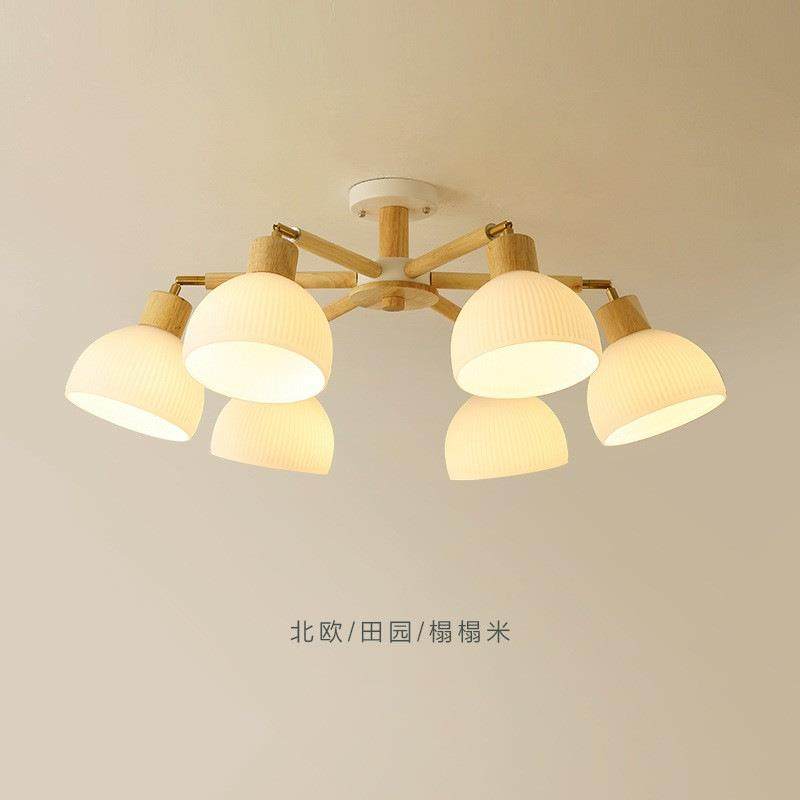 新款直销客厅灯吊灯简约现代卧室灯北欧创意实木餐厅灯日式原木风,家装灯饰光源,智能吊灯,淘宝优惠券,粉丝福利购,淘宝优惠卷