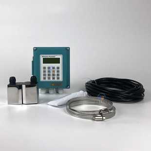 新款直销外夹式超声波热量表壁挂式流量计外流量计数显水表8