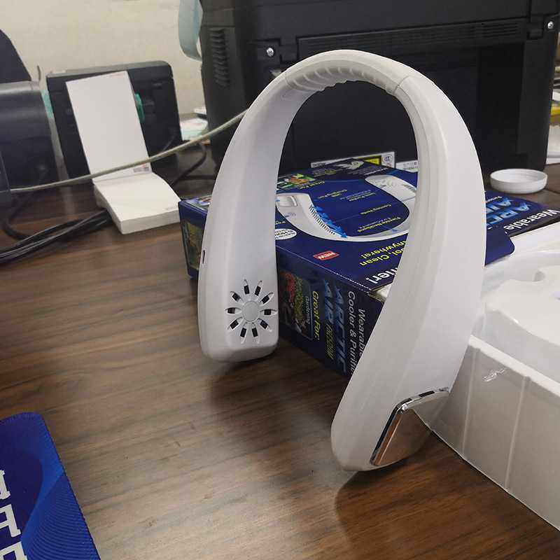 新款直销2022新款挂脖风扇便携小空调懒人电风扇静音无叶扇迷你制