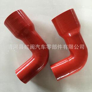 新款 135度变径硅胶管 直销90度汽车硅胶变径管 带钢圈硅胶管