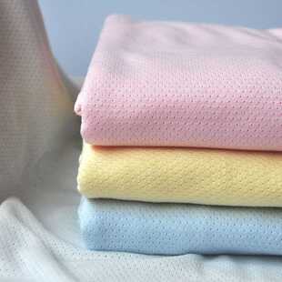 新款直销夏季纯棉针织镂空网眼汗布布料提花透气里衬面料全棉棉布