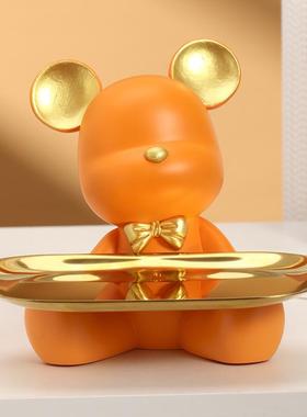 新款直销进门玄关钥匙收纳摆件网红家用客厅鞋柜桌面轻奢可爱创意