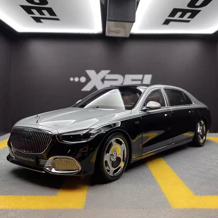AR 1：18奔驰迈巴赫S系2021款 S680 仿真合金汽车模型收藏摆件