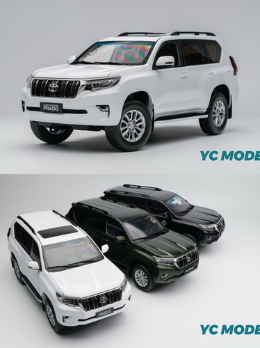 YC Model 丰田普拉多霸道 2018 LC150 18 比例合金全开汽车模型