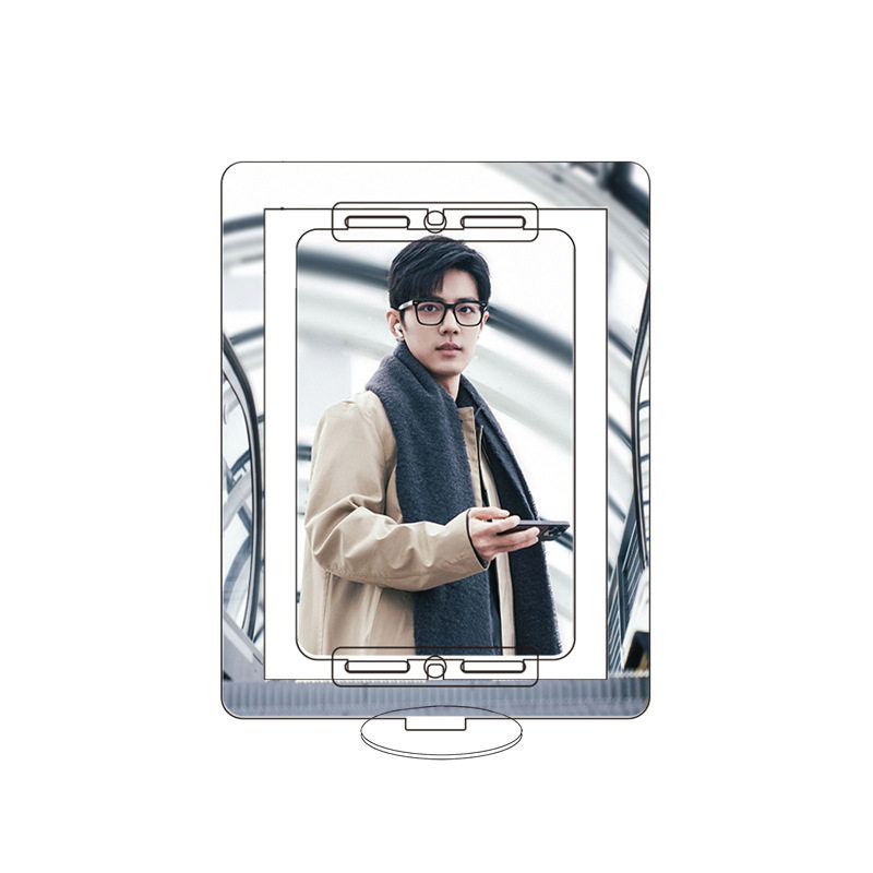 肖战旋转立牌亚克力双面夹层高清桌面摆件明星应援礼