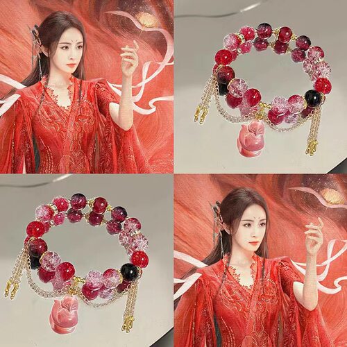 狐妖小红娘」衍生款周边手链系列涂山红红东方月初印象手串送闺蜜