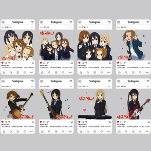 轻音少女透卡平泽唯田井中律秋山澪二次元高清周边自印透卡明信片