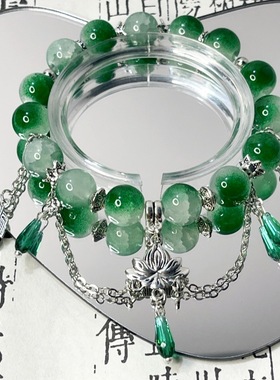 李莲花衍生印象款琉璃手链ins潮清冷古风气质高级感复古莲花手串